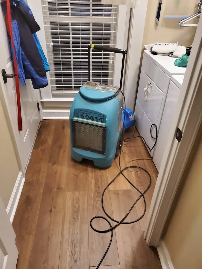Commercial dehumidifier deployed for Flood Damage Cleanup in Farmville
